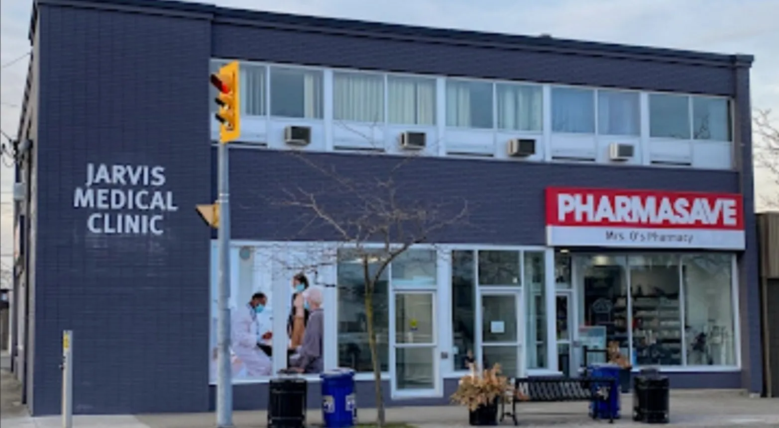 The navy Jarvis Medical Clinic building at 118 Jarvis Street
